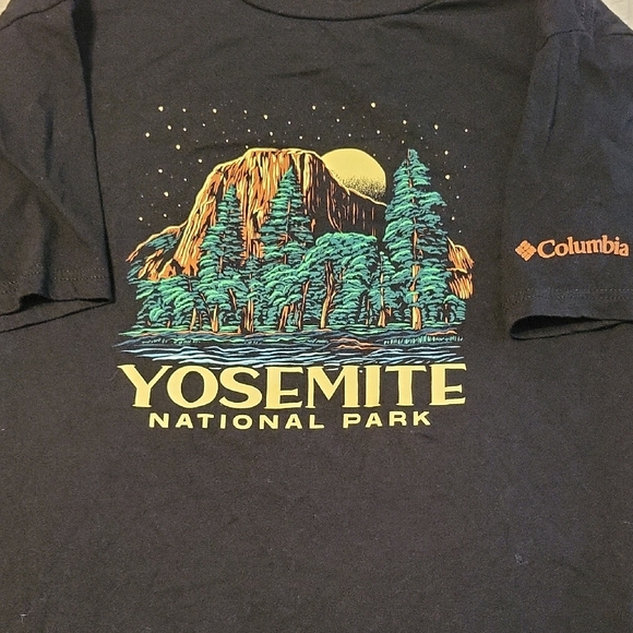 Columbia Other - Columbia Black Short Sleeve Yosemite National Park Tee Outdoor Graphic